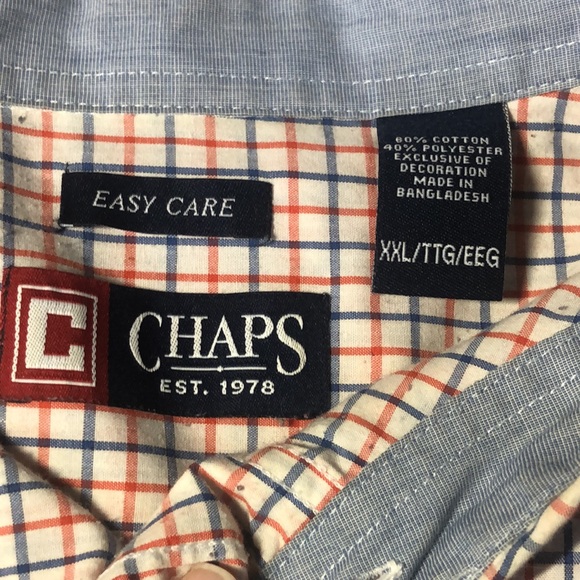 Ralph Lauren Chaps Long Sleeve Polo Men’s Red White and blue XXL - Picture 6 of 9